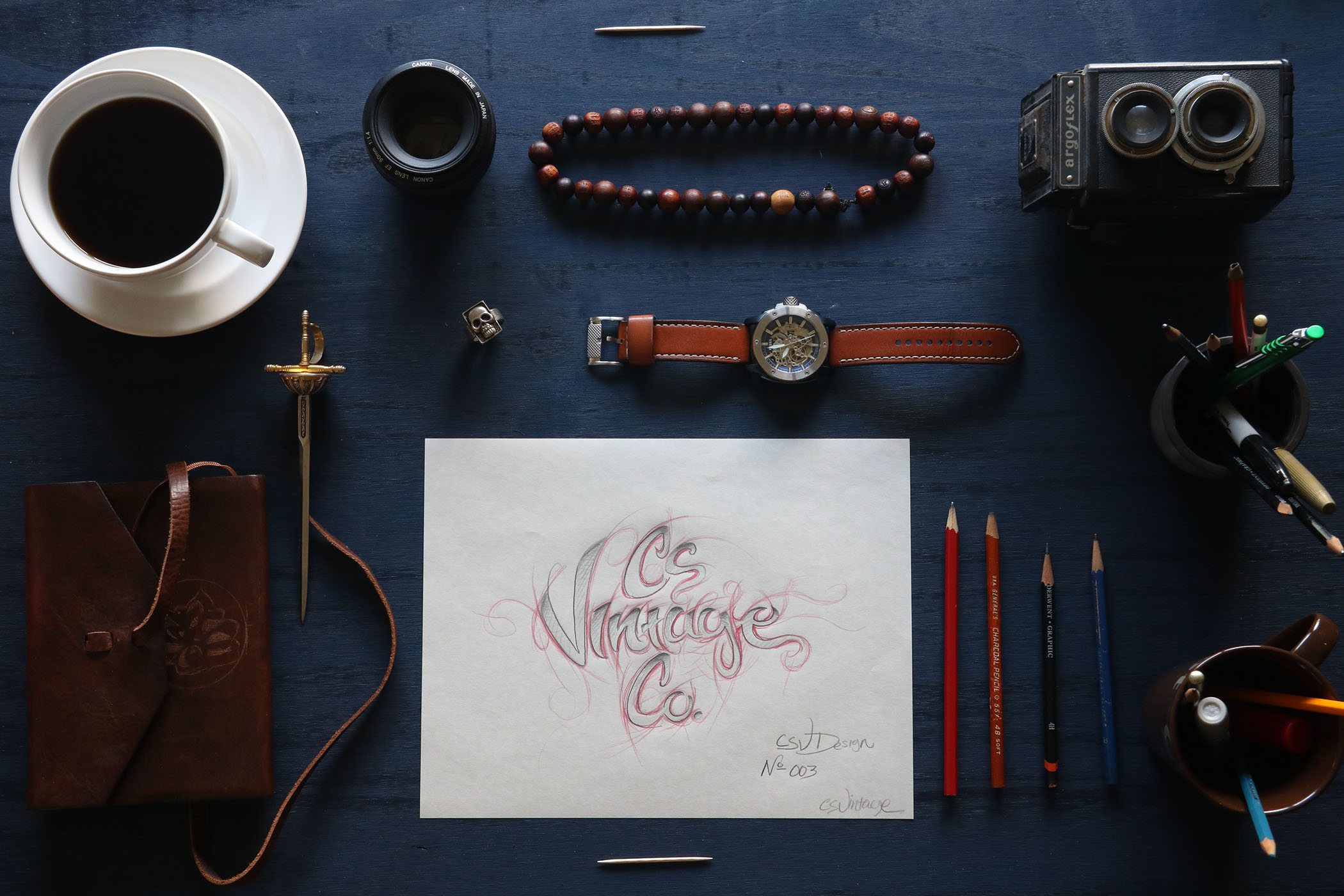 Cs Vintage Co. art, airbrush, retro, old school, comics, vintage